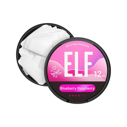 ELF SNUS Blueberry Raspberry Dose Seitenansicht All White Slim