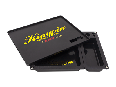 RAW - Kingpin Mafioso Rolling Tray - 26cm x 21cm x 4cm