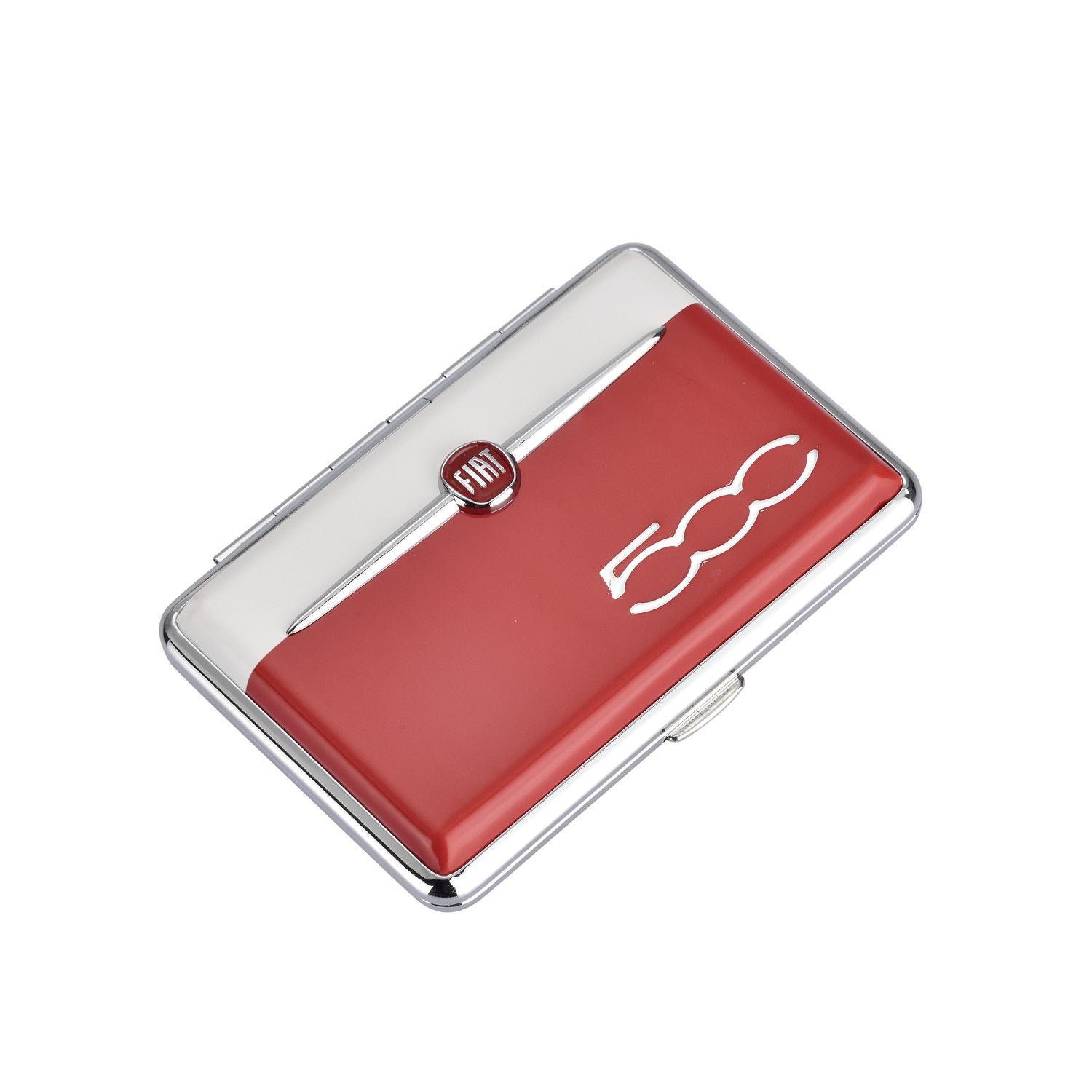 FIAT 500 Zigarettenetui 12er in Rot, schräg