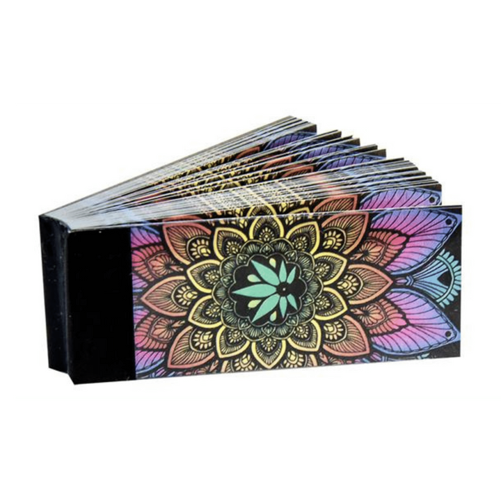 Mandala Filter Tips 60x25mm – Booklet mit 40 Tips
