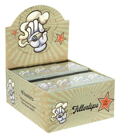 Mickey Glove Filter Tips Display mit 48 Booklets