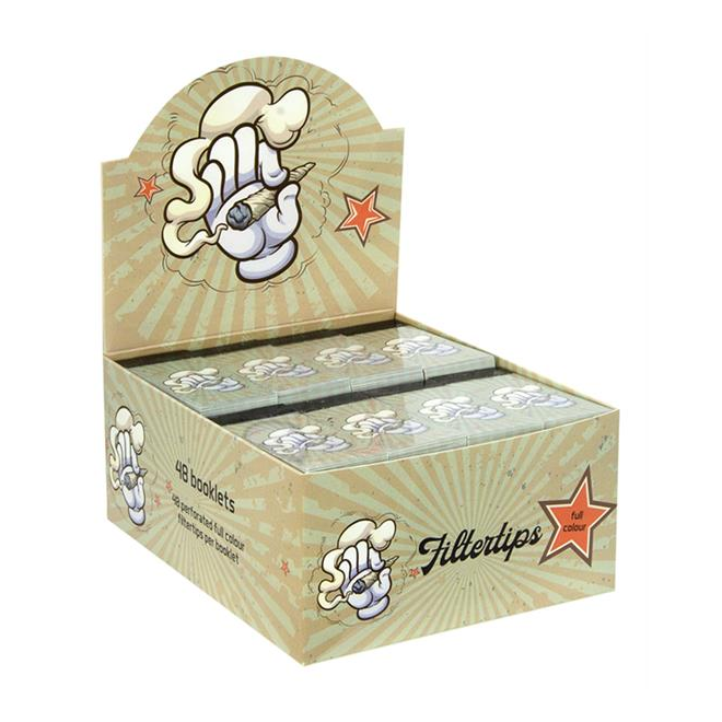 Mickey Glove Filter Tips Display mit 48 Booklets