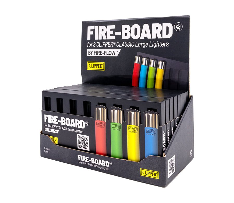 Seitenansicht FIRE-BOARD Sammelboard für 8 Clipper