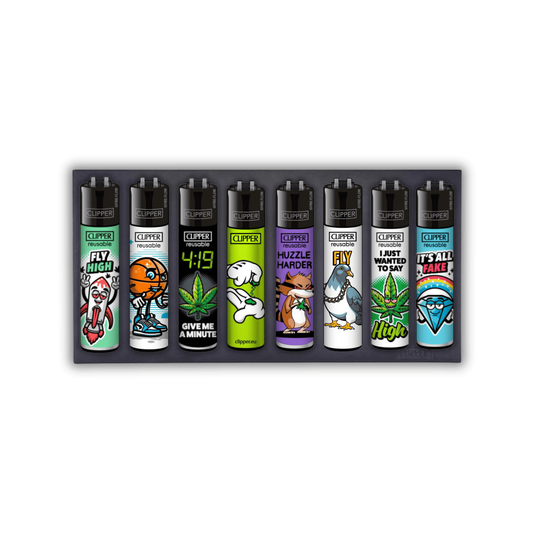 FIRE-BOARD Display mit 8 Sammelboards für Clipper