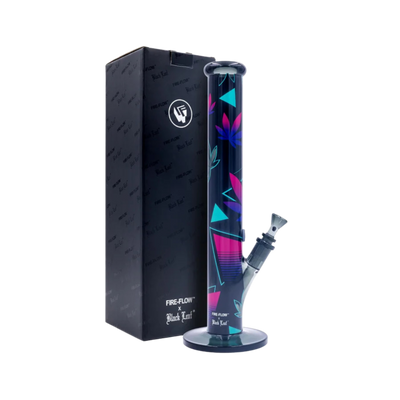 FIRE-FLOW x Black Leaf Glas Bong Leaves 37-2 40 cm