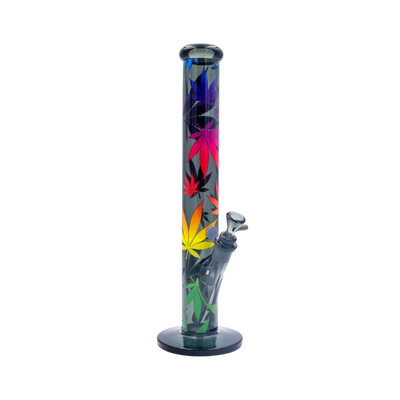 Leaves Gradient Motiv auf der FIRE-FLOW x Black Leaf Glasbong