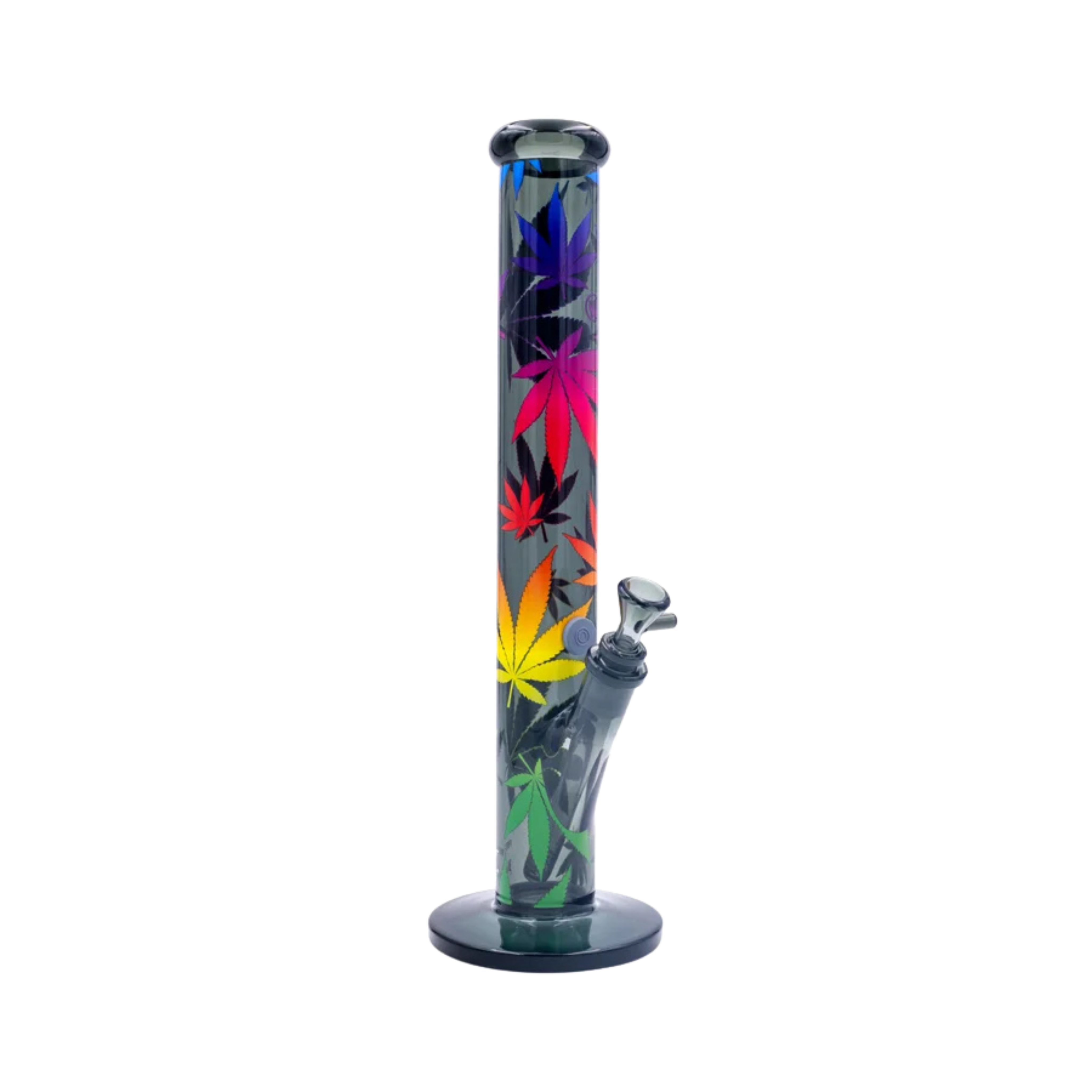 Leaves Gradient Motiv auf der FIRE-FLOW x Black Leaf Glasbong