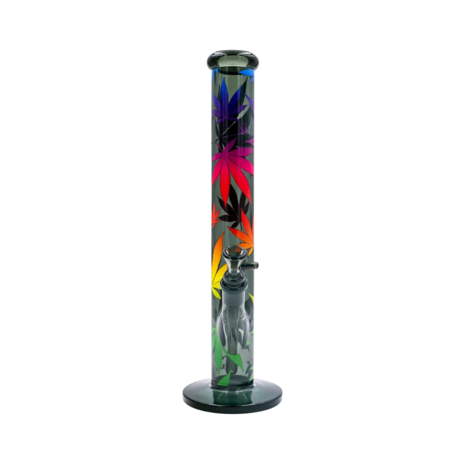 Diffusor-Chillum und Kopf der FIRE-FLOW Leaves Gradient Glas Bong