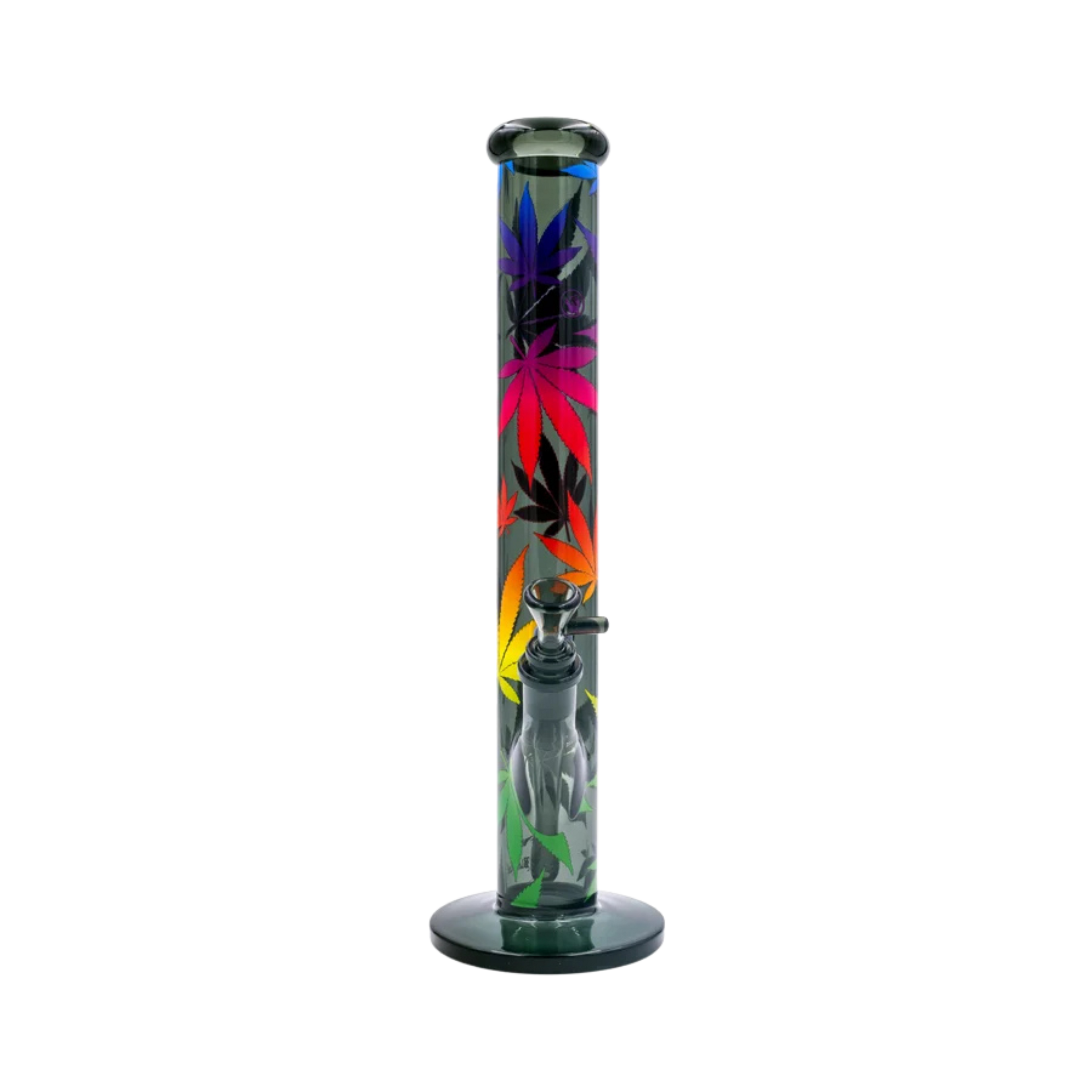 Diffusor-Chillum und Kopf der FIRE-FLOW Leaves Gradient Glas Bong