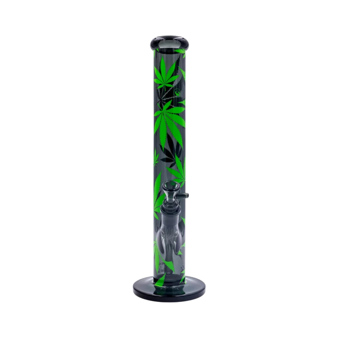 Diffusor-Chillum und Kopf der FIRE-FLOW Leaves Green Glas Bong