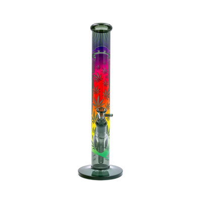 Diffusor-Chillum und Kopf der FIRE-FLOW UFO Gradient Glas Bong