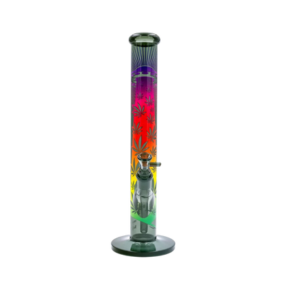 Diffusor-Chillum und Kopf der FIRE-FLOW UFO Gradient Glas Bong