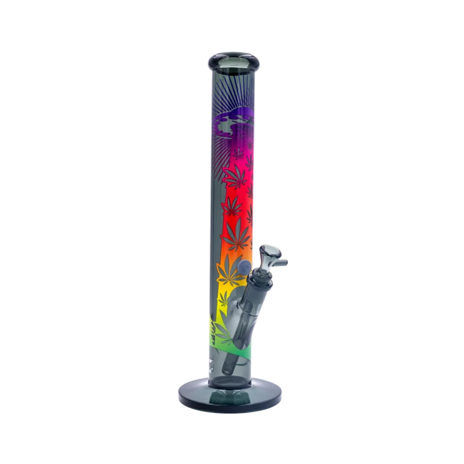 UFO Gradient Motiv auf der FIRE-FLOW x Black Leaf Bong
