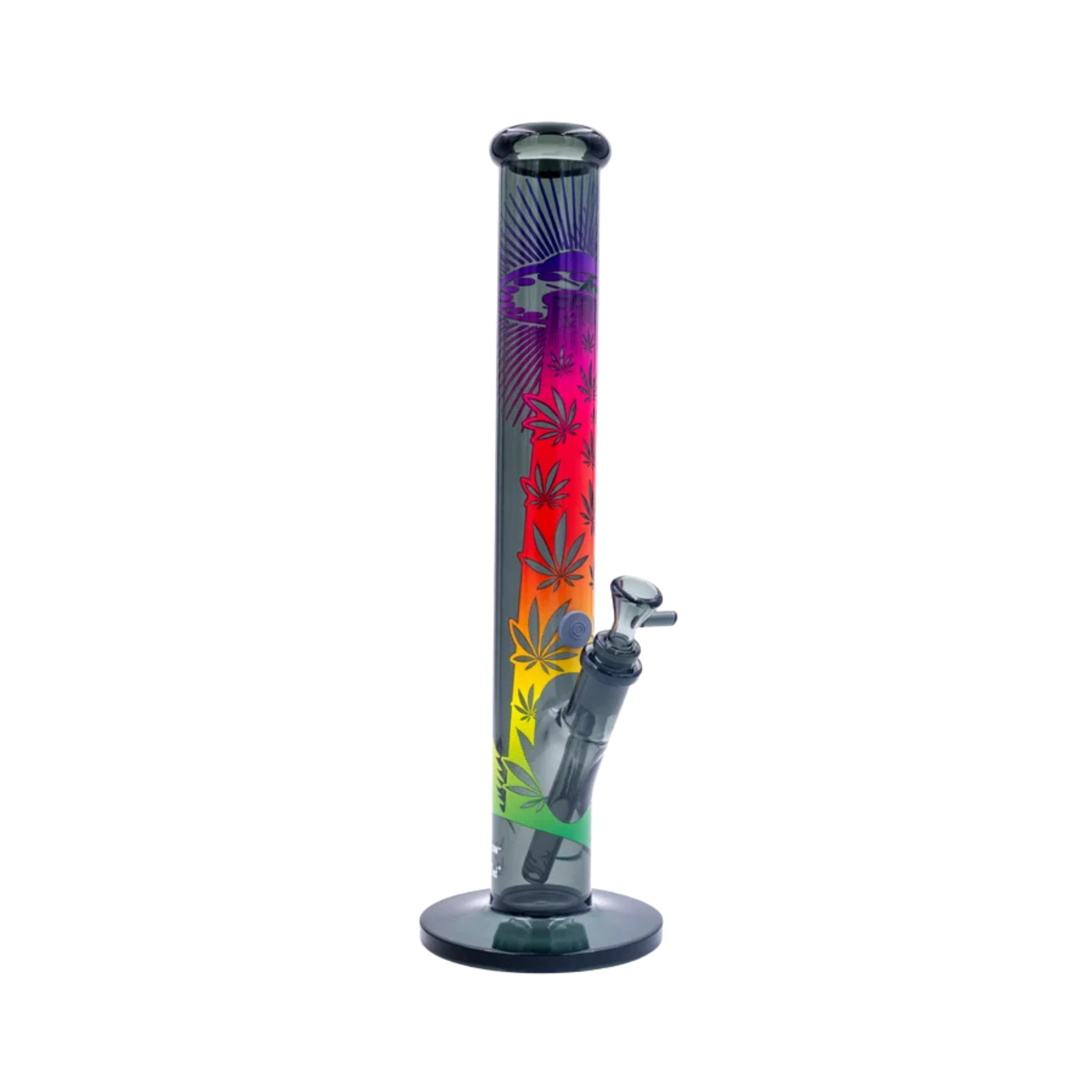 UFO Gradient Motiv auf der FIRE-FLOW x Black Leaf Bong