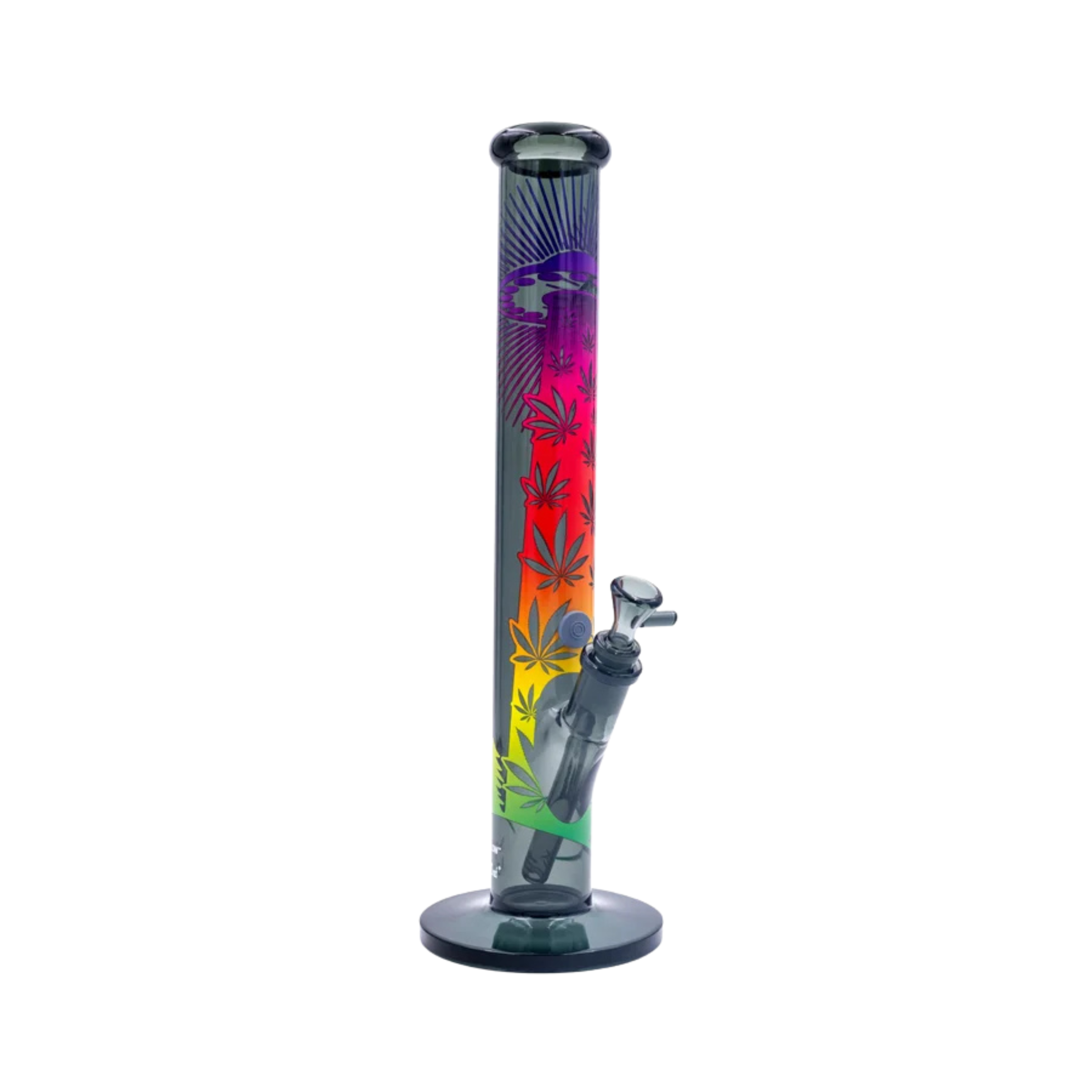 UFO Gradient Motiv auf der FIRE-FLOW x Black Leaf Bong