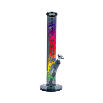 UFO Gradient Motiv auf der FIRE-FLOW x Black Leaf Bong