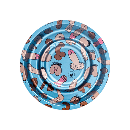 FIRE-FLOW Coffeeshop Metall-Aschenbecher Ø 160 mm Dick Pattern