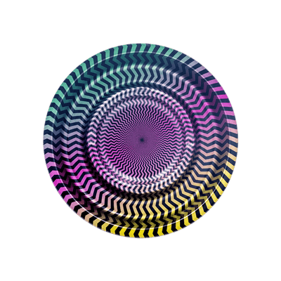 FIRE-FLOW Coffeeshop Metall-Aschenbecher Ø 160 mm Trippy #2