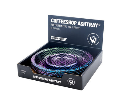 Display mit 4 FIRE-FLOW Coffeeshop Aschenbechern Trippy #4