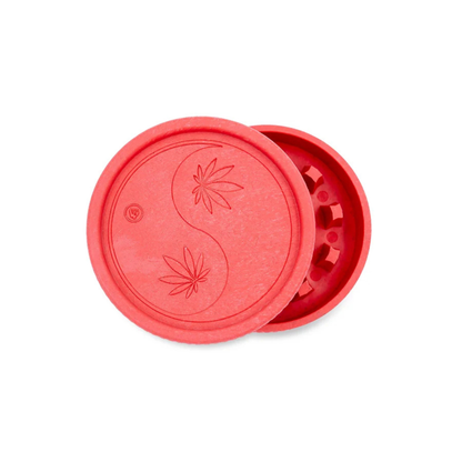 Roter FIRE-FLOW Hemp Grinder 420 Yin Yang 55mm