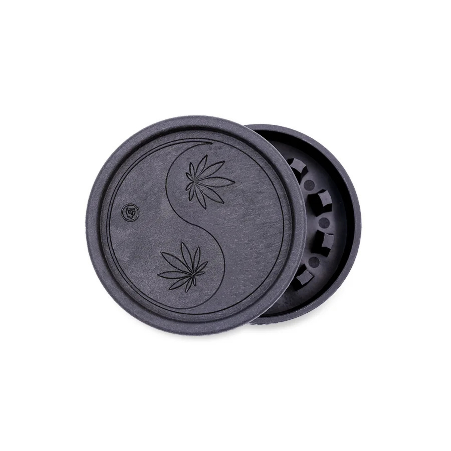 Schwarzer FIRE-FLOW Hemp Grinder 420 Yin Yang 55mm