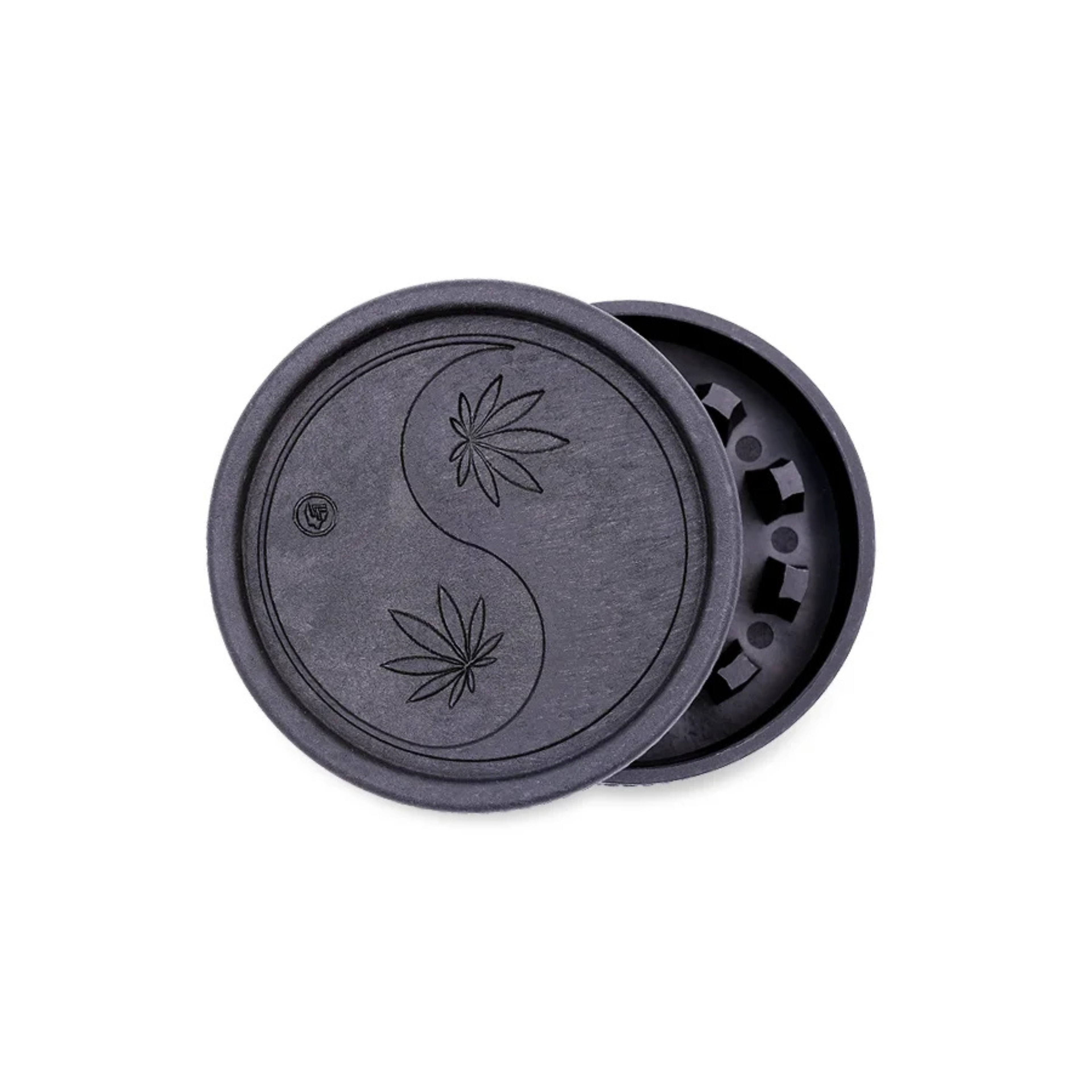 Schwarzer FIRE-FLOW Hemp Grinder 420 Yin Yang 55mm