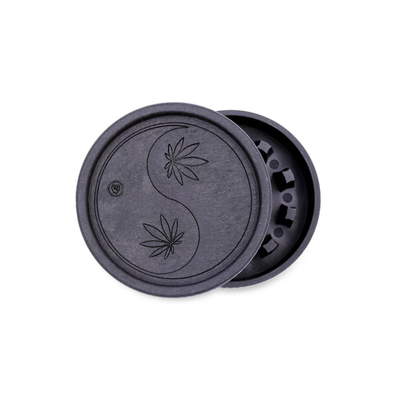 Schwarzer FIRE-FLOW Hemp Grinder 420 Yin Yang 55mm