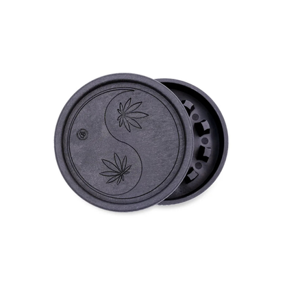 Schwarzer FIRE-FLOW Hemp Grinder 420 Yin Yang 55mm