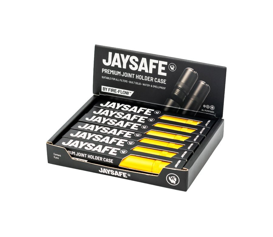 JAYSAFE Joint Tube Gold Display mit mehreren Packungen