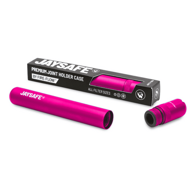 JAYSAFE Joint Tube Pink mit Verpackung und Deckel-Inlay
