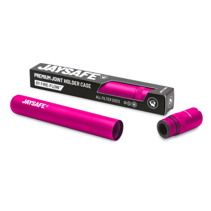 JAYSAFE Joint Tube Pink mit Verpackung und Deckel-Inlay