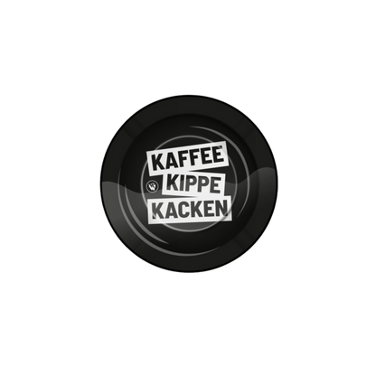 FIRE-FLOW Metall-Aschenbecher Ø 135 mm Kaffee Kippe Kacken