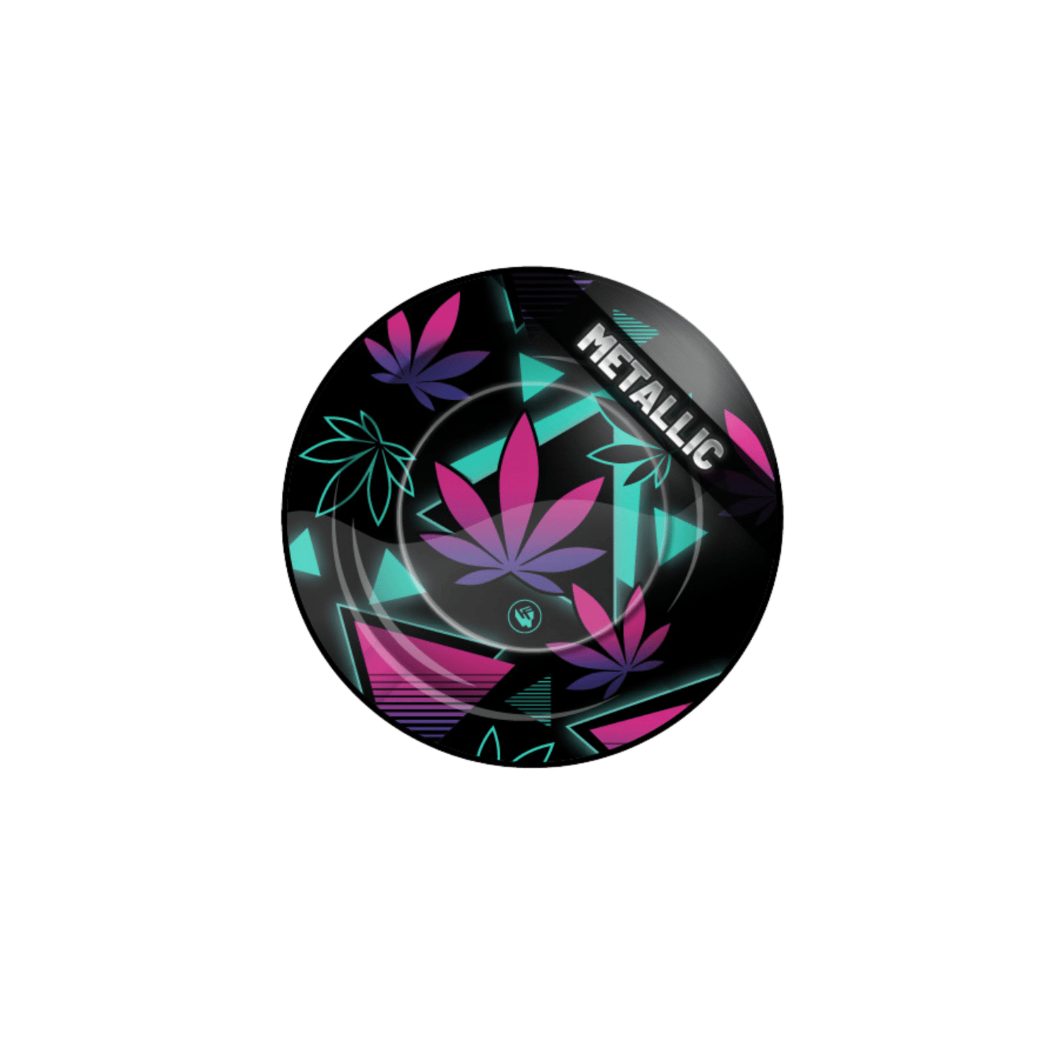 FIRE-FLOW Metall-Aschenbecher Ø 135 mm Leaves 37 Metallic