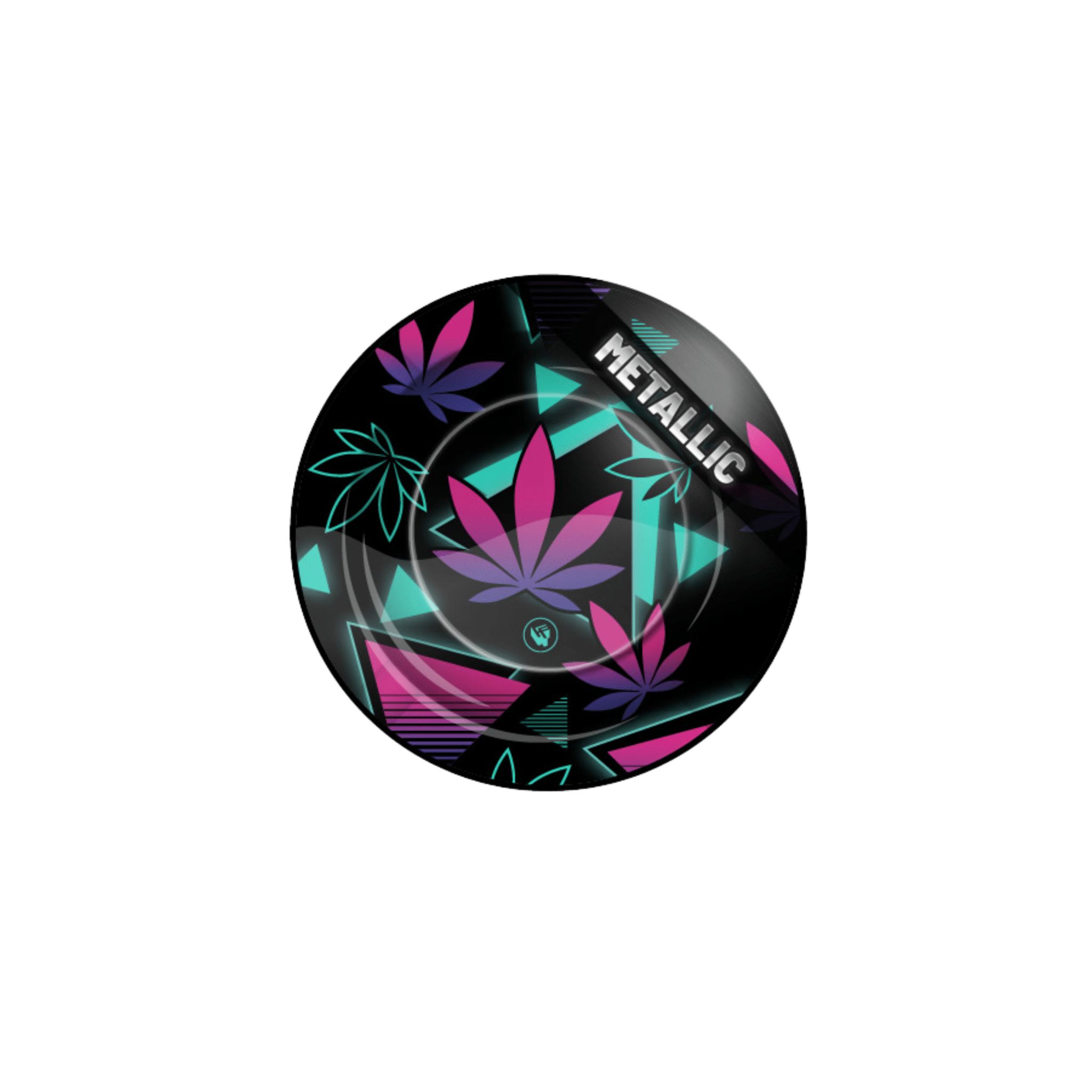 FIRE-FLOW Metall-Aschenbecher Ø 135 mm Leaves 37 Metallic