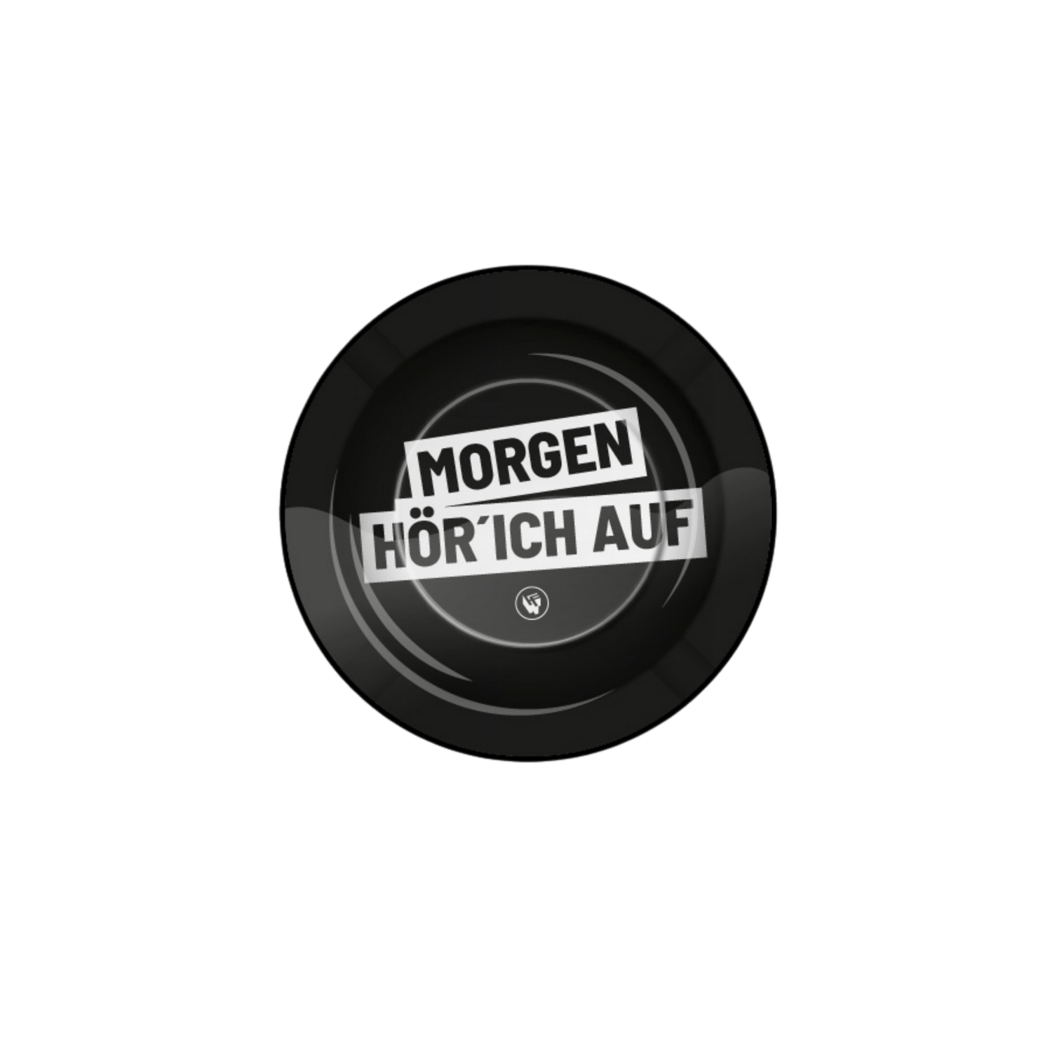 Fire-Flow Metall-Aschenbecher Ø 135 mm Morgen hör ich auf