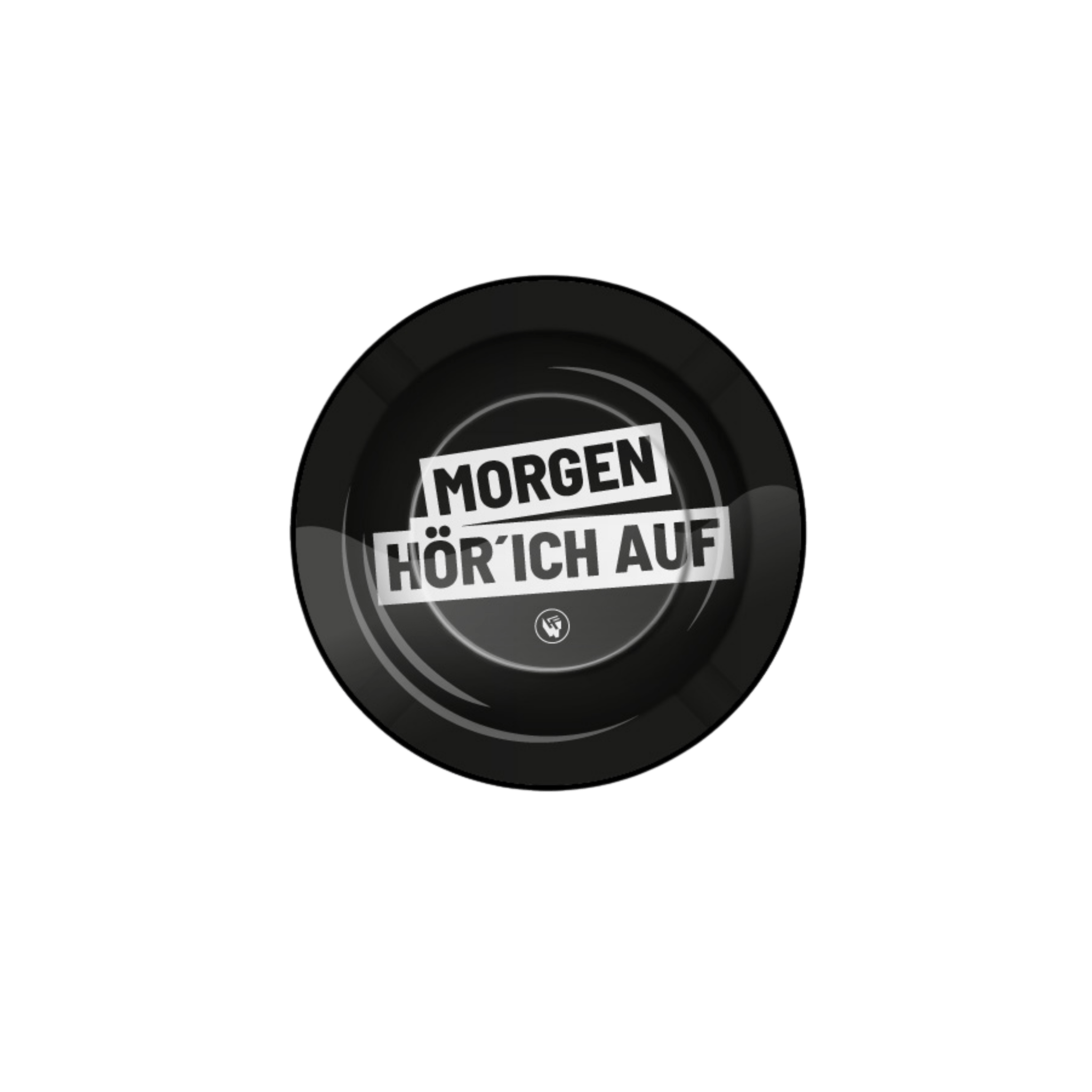 Fire-Flow Metall-Aschenbecher Ø 135 mm Morgen hör ich auf