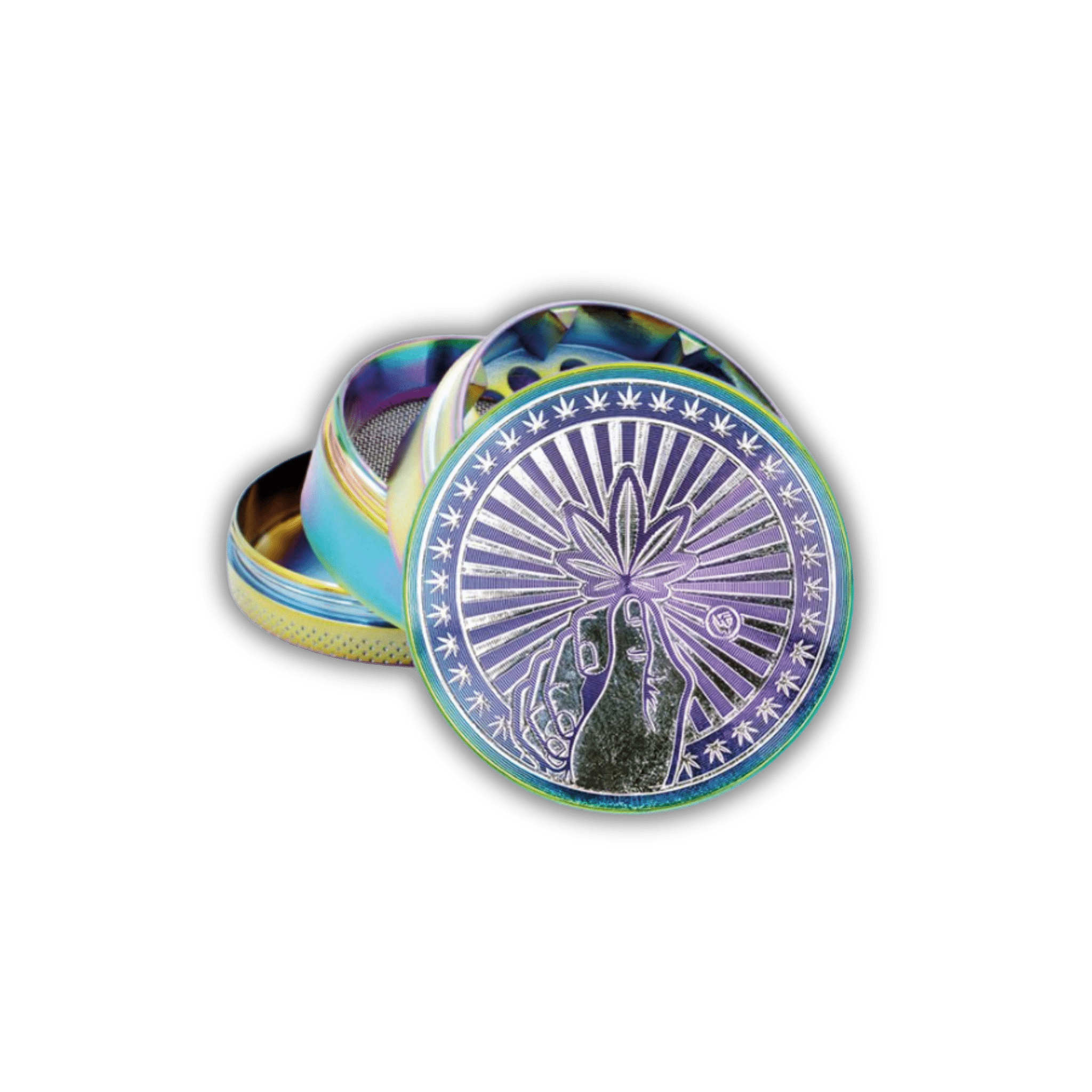 FIRE-FLOW Metall Grinder 50mm, 4-teilig, Icy Hope Design