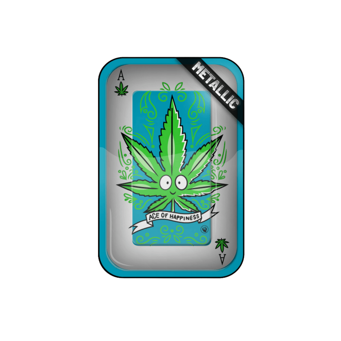 Fire-Flow Rolling Tray 420 Cards 1/4, Metall 27,5×17,5 cm