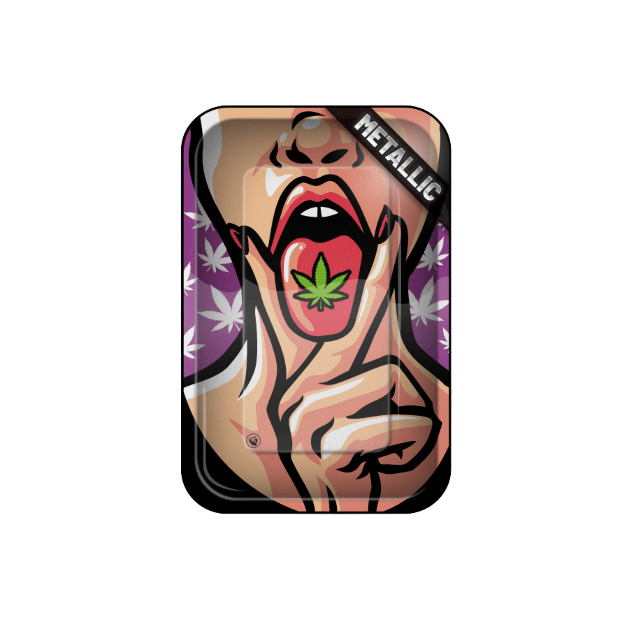 Fire-Flow Rolling Tray 420 Girl 1/4, Metall 27,5×17,5 cm