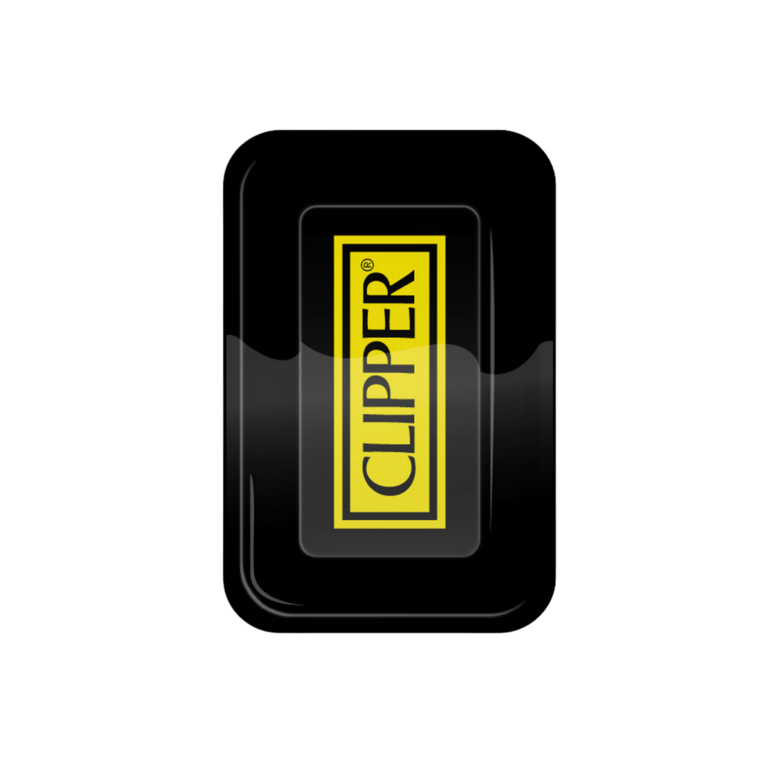 Clipper Logo Black Rolling Tray aus Metall, 27,5×17,5 cm