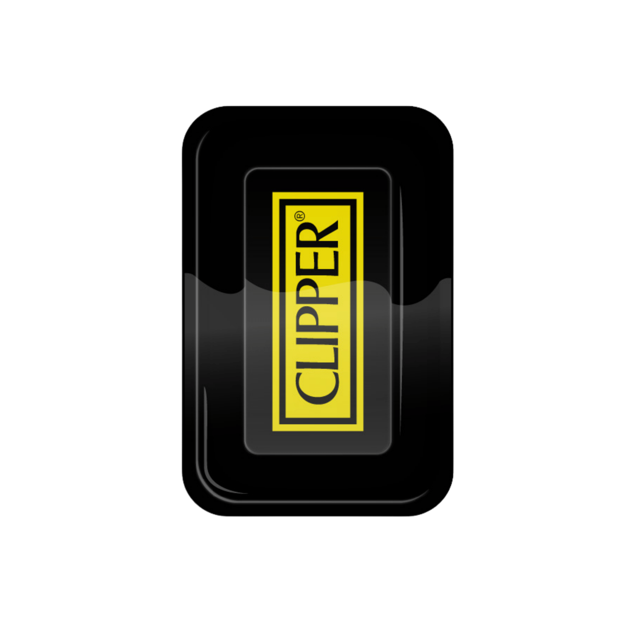 Clipper Logo Black Rolling Tray aus Metall, 27,5×17,5 cm