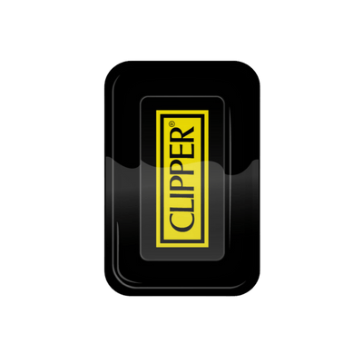 Clipper Logo Black Rolling Tray aus Metall, 27,5×17,5 cm