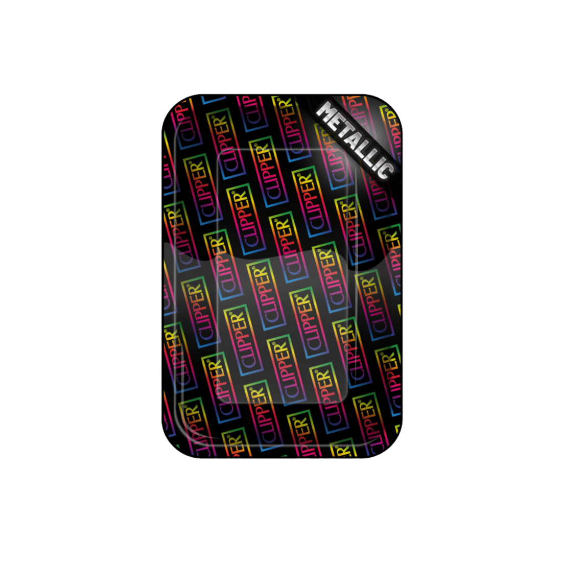 Rolling Tray Clipper Logo Rainbow in gelber Clipper Box