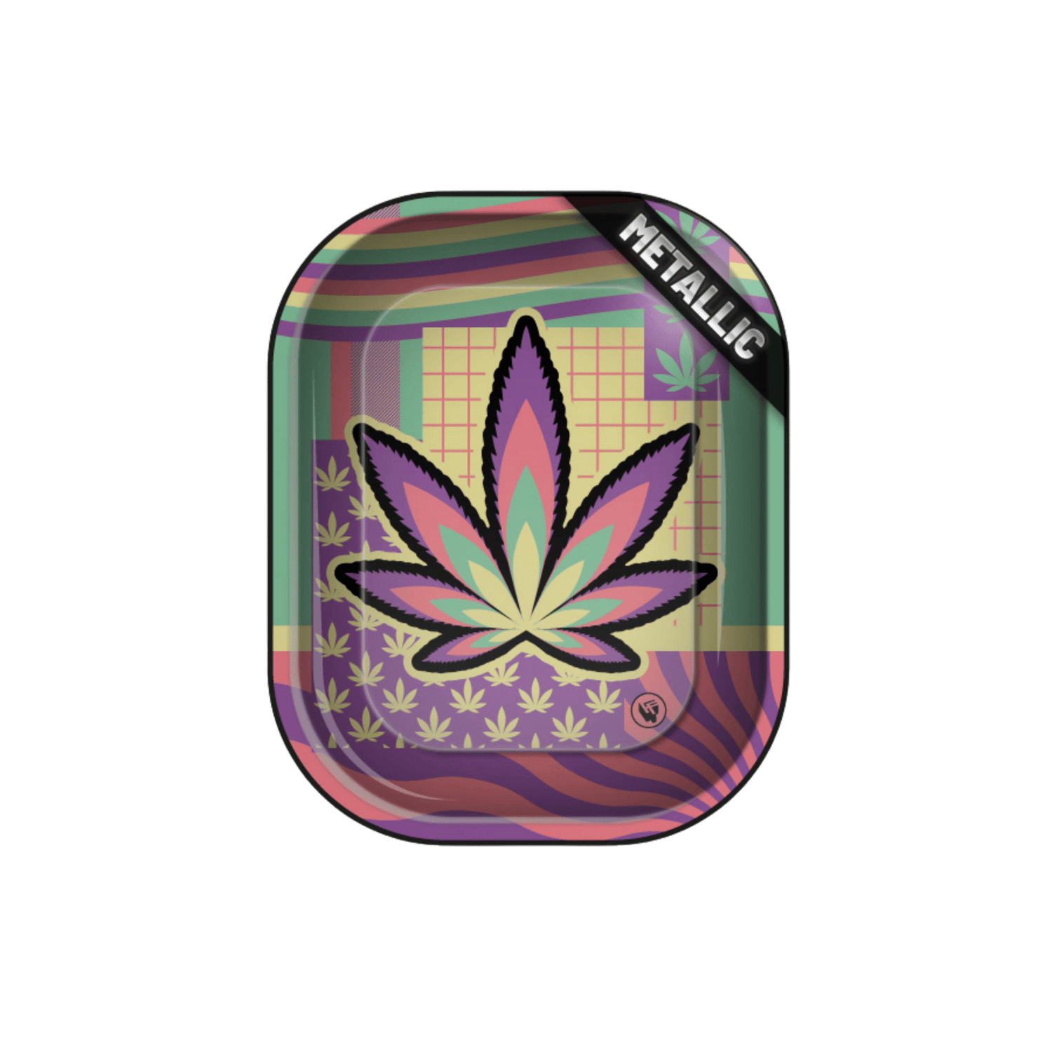 Fire-Flow Rolling Tray Leaves 36 4/4 18×14 cm