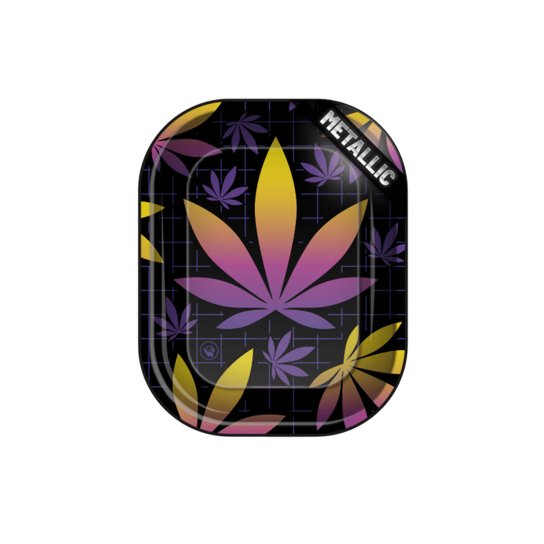 Fire-Flow Rolling Tray Leaves 37 4/4, 18 × 14 cm