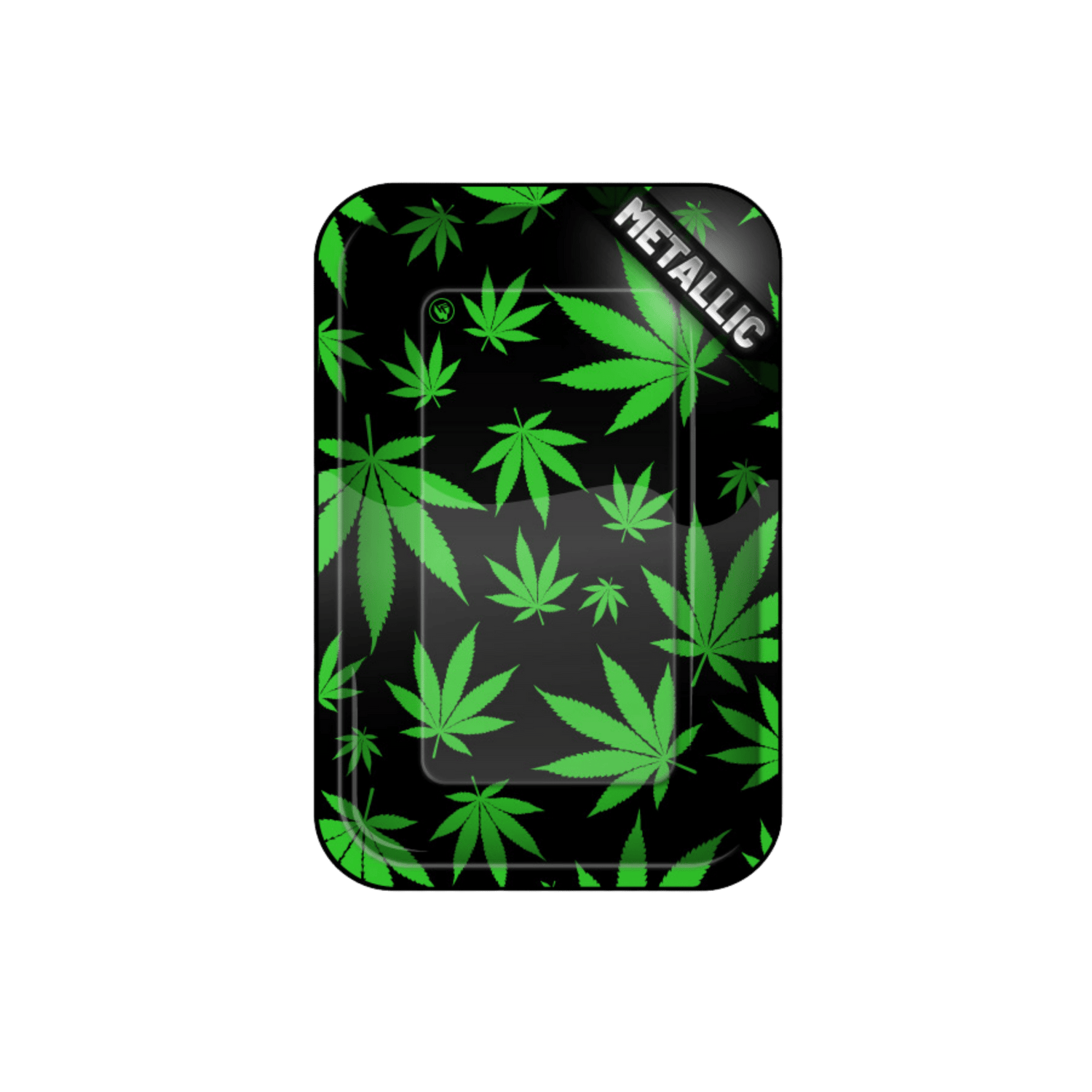 Fire-Flow Rolling Tray Leaves Green 27,5×17,5 cm