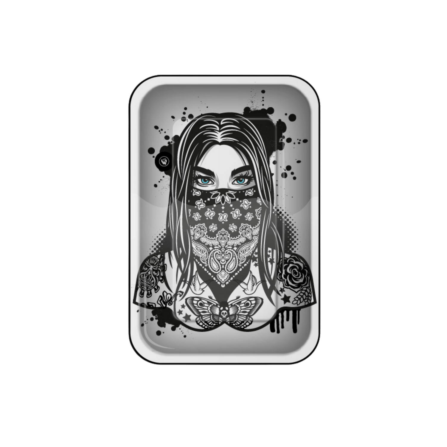 FIRE-FLOW Rolling Tray Tattoo Girl 27,5×17,5 cm