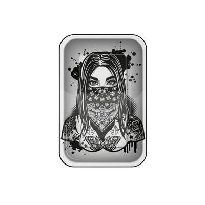 FIRE-FLOW Rolling Tray Tattoo Girl 27,5×17,5 cm
