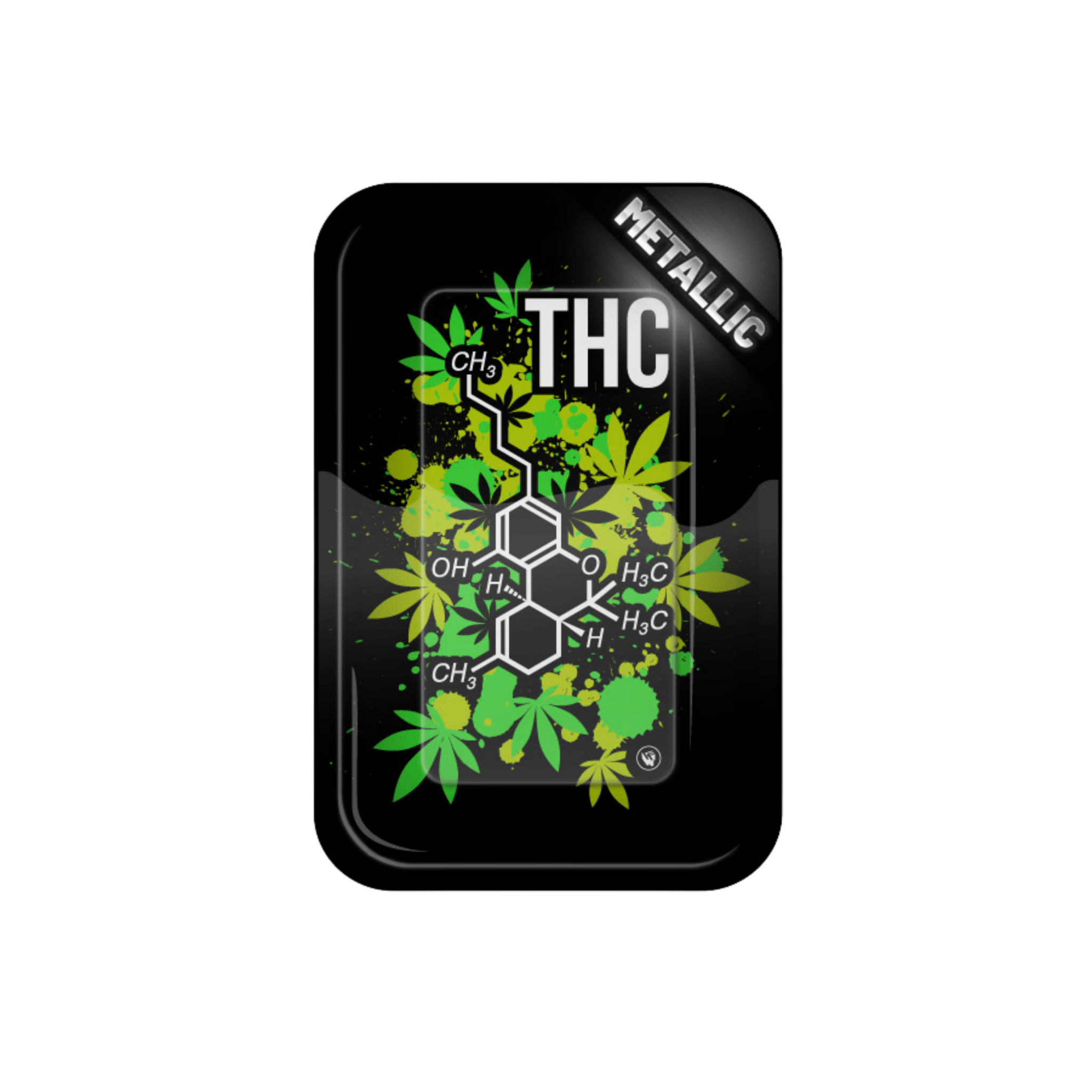 Fire-Flow Rolling Tray THC Molecule 27,5×17,5 cm
