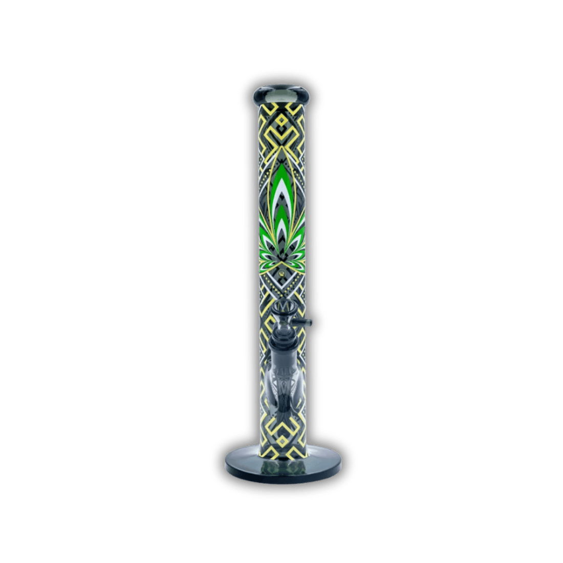 FIRE - FLOW x Black Leaf - Glas Bong - Leaves 34 - 51mm - 40cm kaufen bei rauchwerk.ch